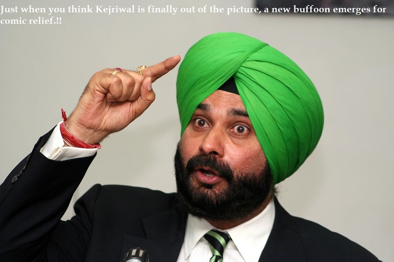 Sidhu to replace Kejriwal as the new comic relief in Indian politics