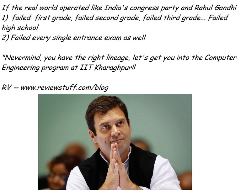 If the real world were like India’s congress party
